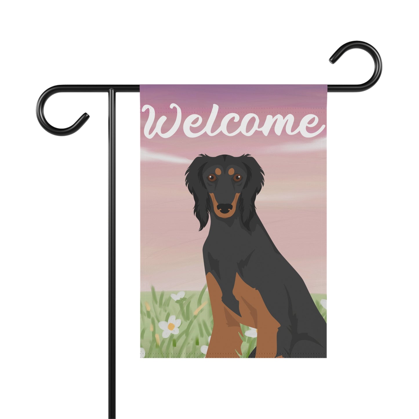 Saluki Dog Welcome Garden Flag