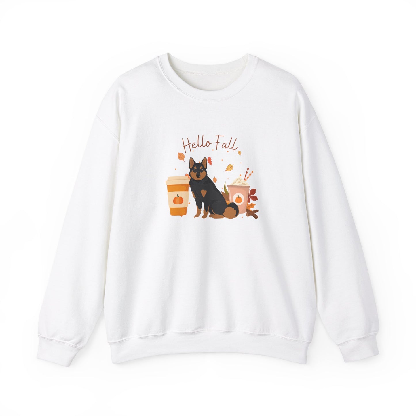 East Siberian Laika Dog Fall Unisex Heavy Blend Crewneck Sweatshirt