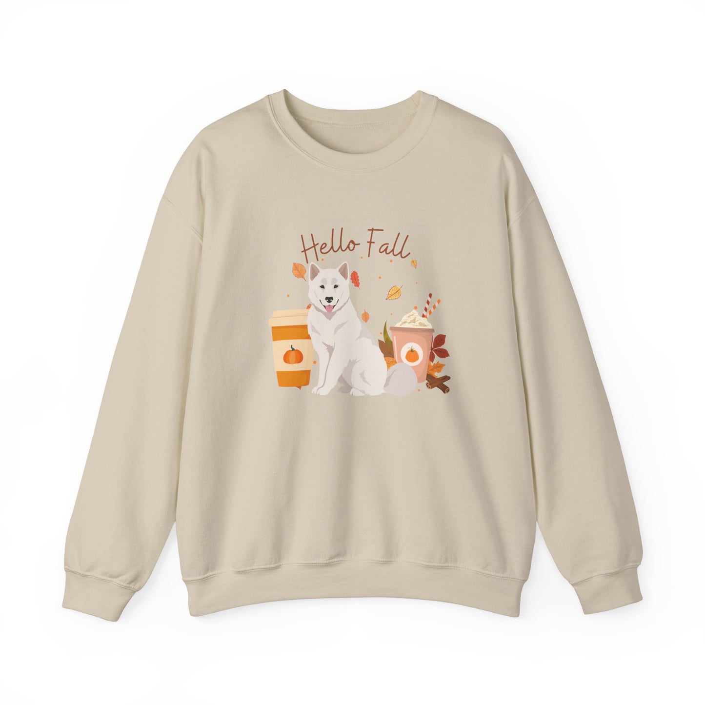 Canadian Inuit Dog Fall Halloween Unisex Heavy Blend Crewneck Sweatshirt