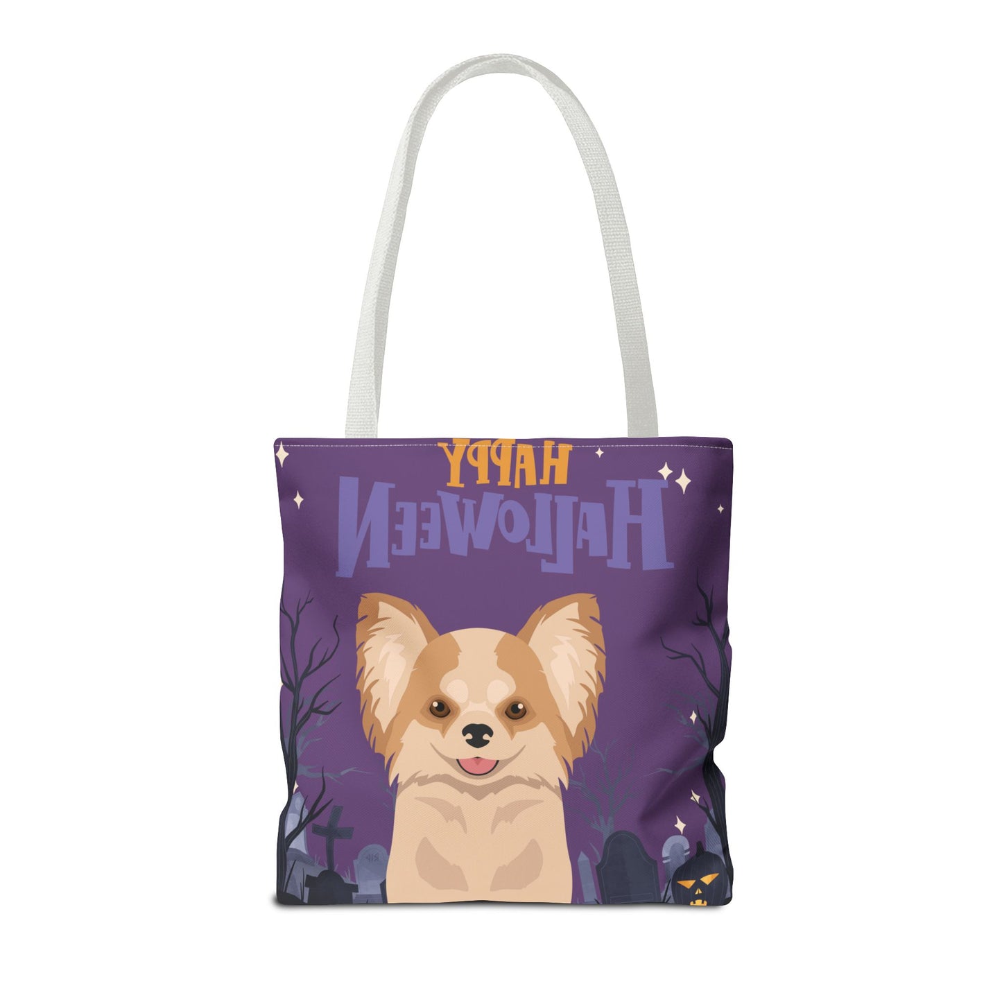 Chihuahua Dog Happy Halloween Tote Bag 16x16