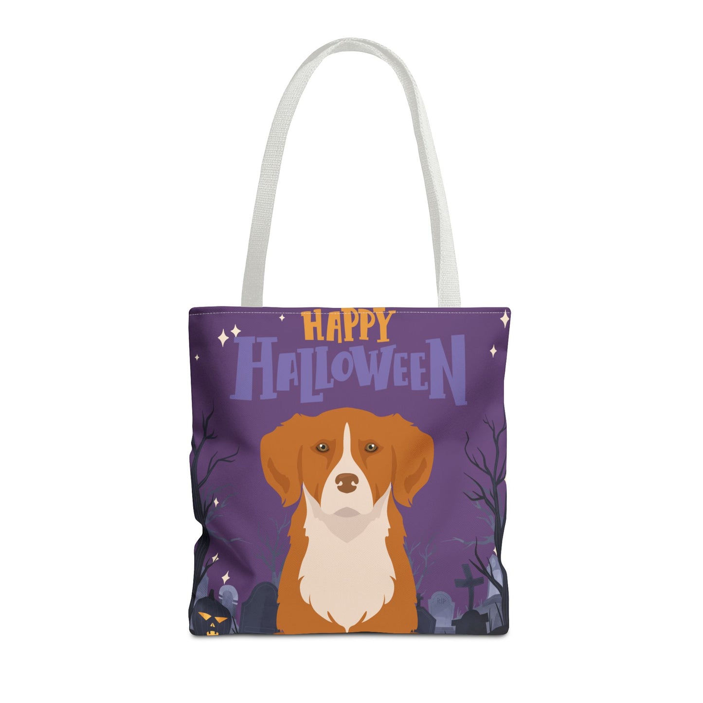 Nova Scotia Duck Tolling Retriever Dog Happy Halloween Tote Bag 16x16