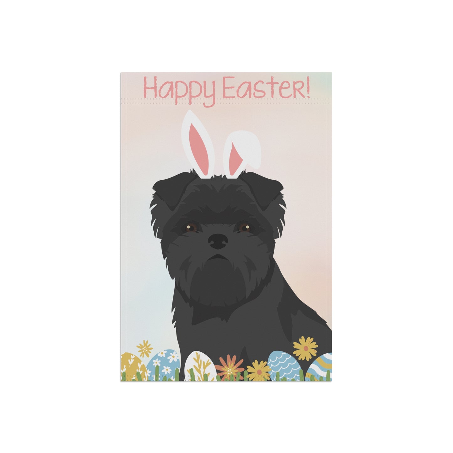 Affenpinscher Dog Happy Easter Garden Flag