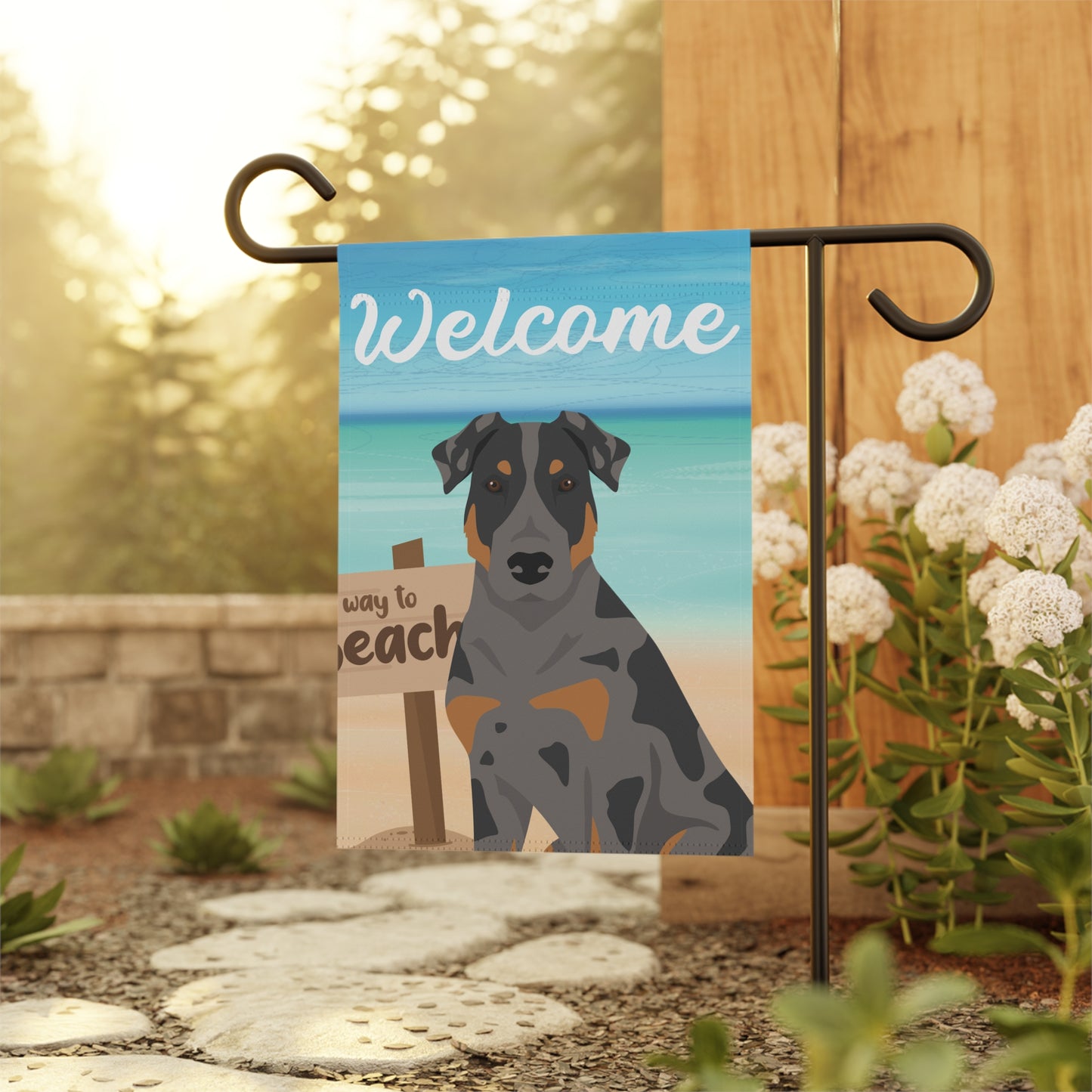 Beauceron Dog Garden Flag