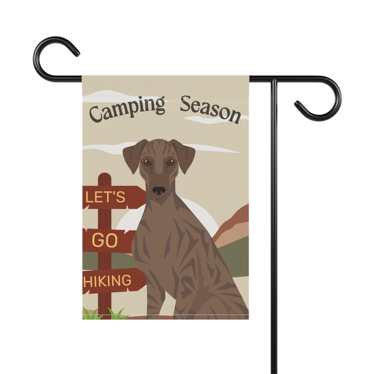 Sloughi Dog Camping Garden Flag