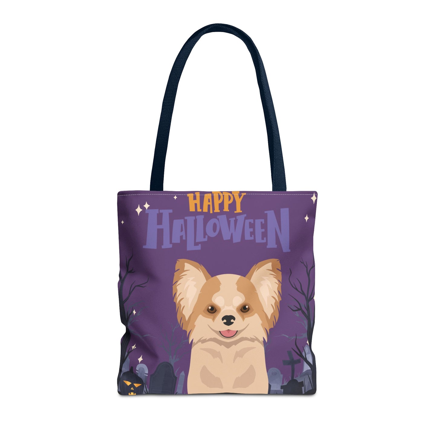 Chihuahua Dog Happy Halloween Tote Bag 16x16