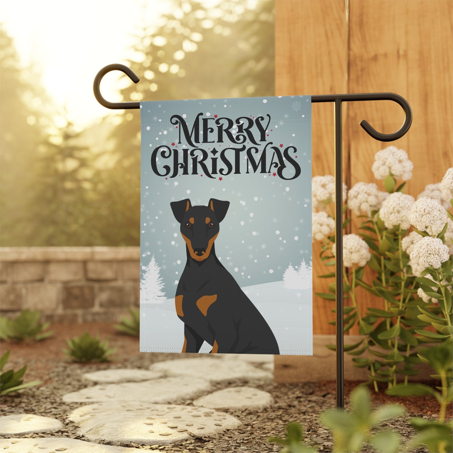 Manchester Terrier Dog Garden Flag