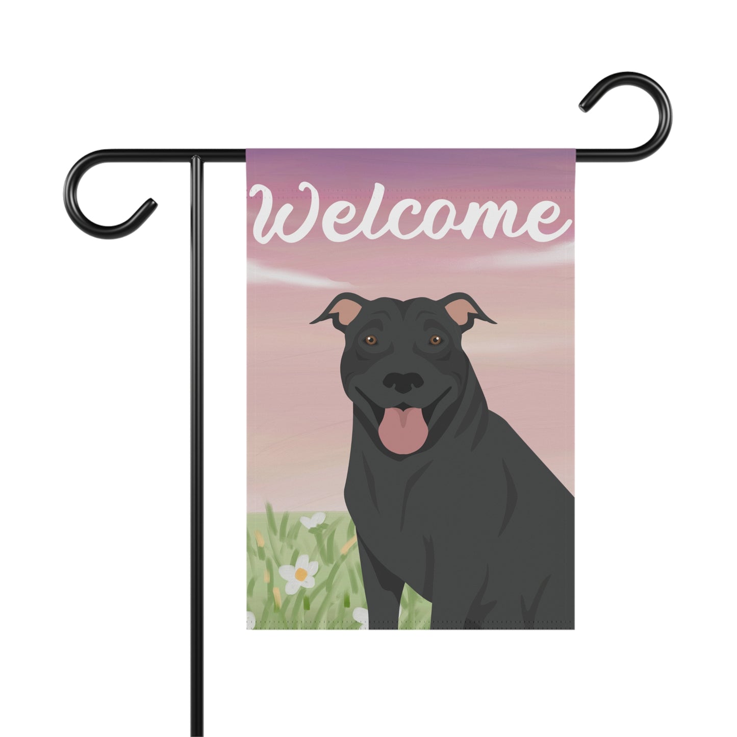 Pit Bull Dog Welcome Garden Flag