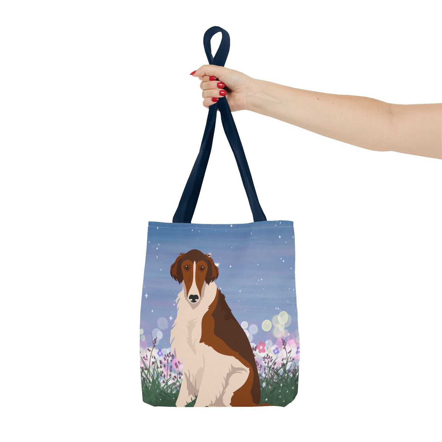 Borzoi Dog Tote Bag 13x13