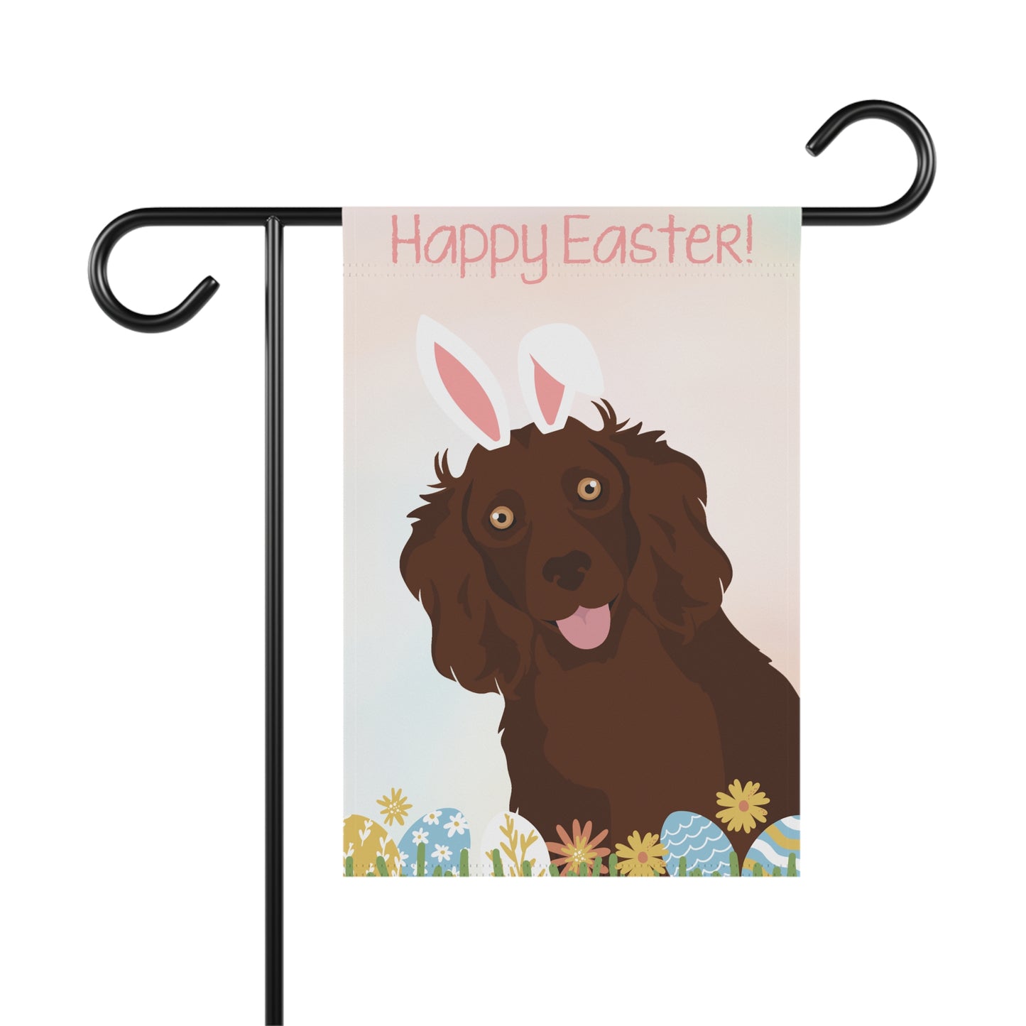 Boykin Spaniel Dog Happy Easter Garden Flag