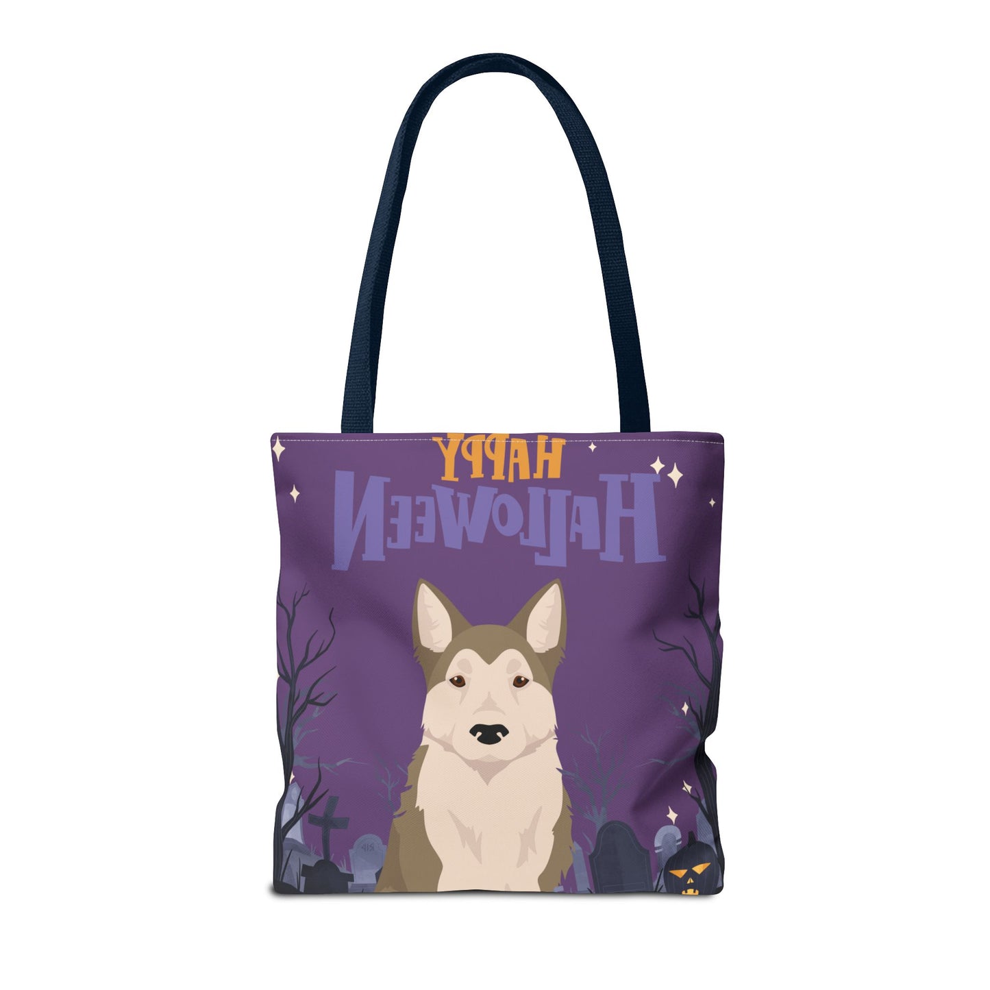 West Siberian Laika Dog Happy Halloween Tote Bag 16x16