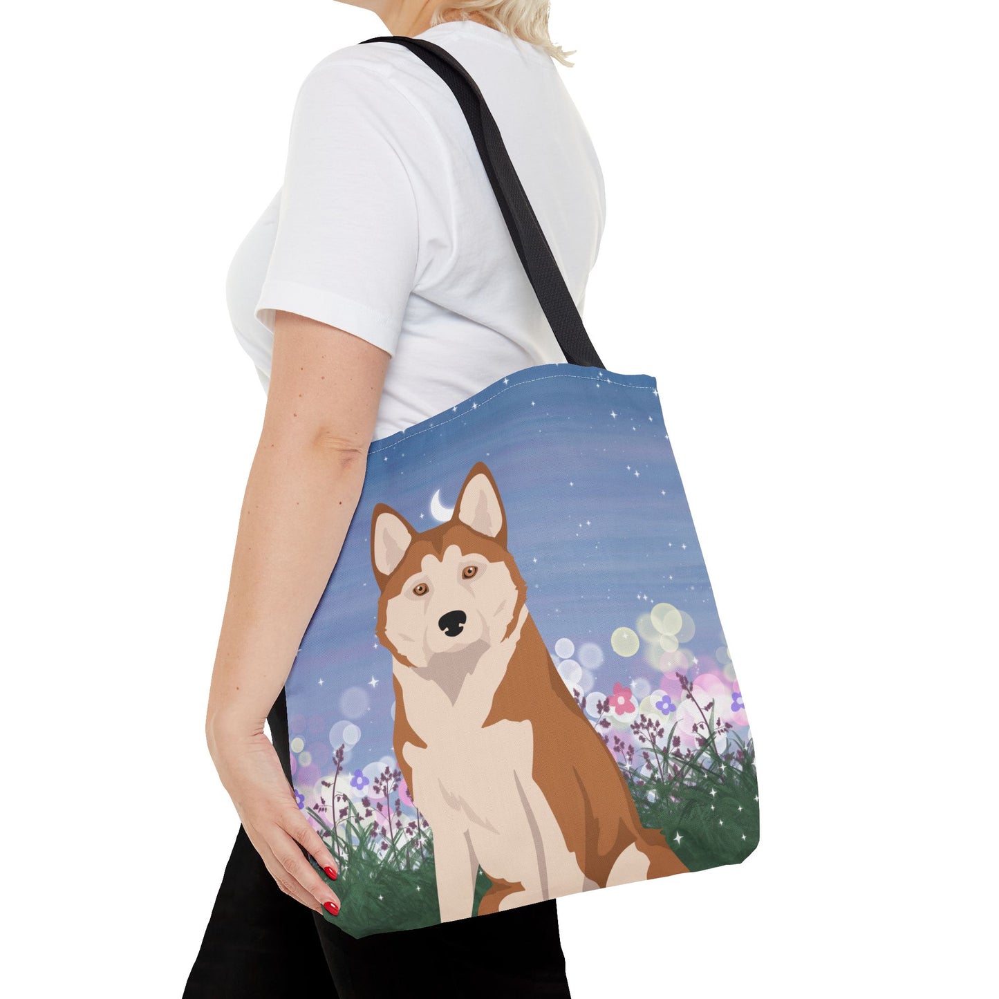 Alaskan Husky Dog Tote Bag 16x16
