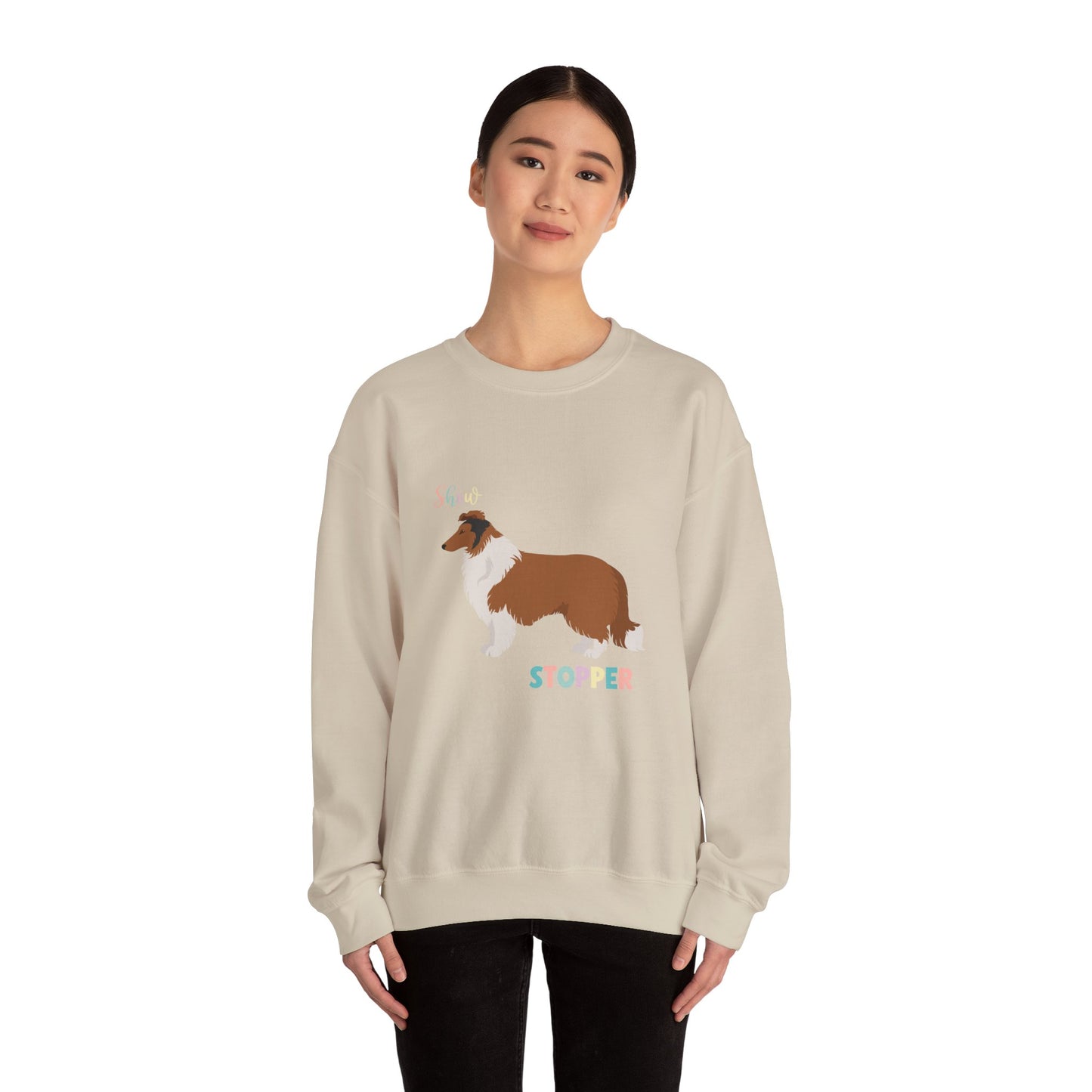Collie Dog Unisex Heavy Blend Crewneck Sweatshirt