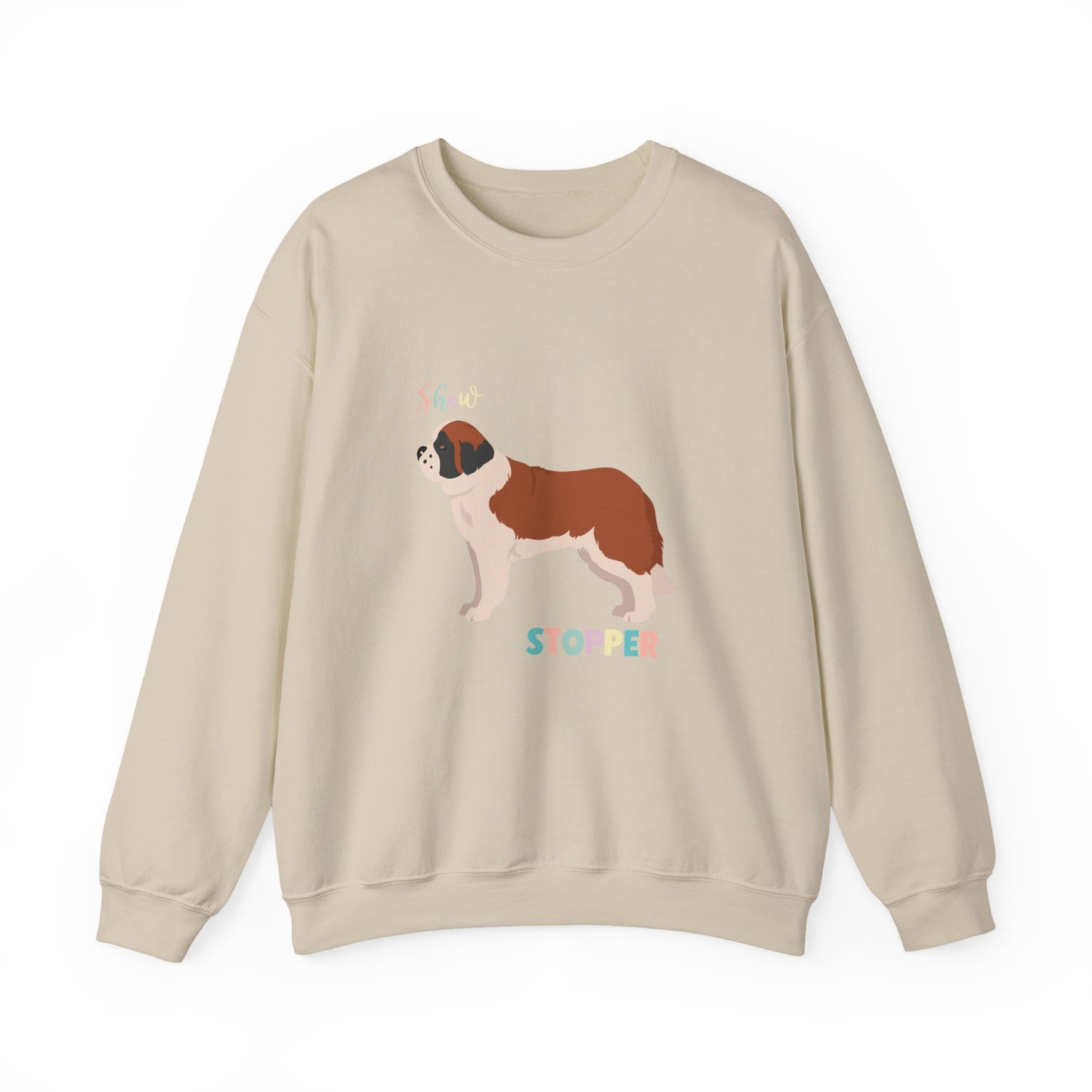 St Bernard Dog Unisex Heavy Blend Crewneck Sweatshirt
