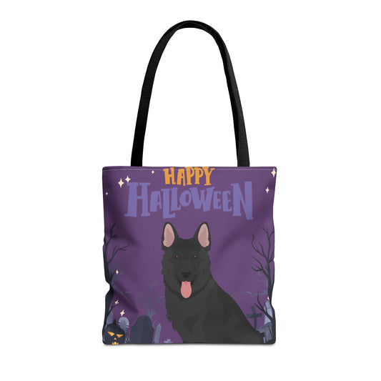 German Shepherd Dog Happy Halloween Tote Bag 16x16