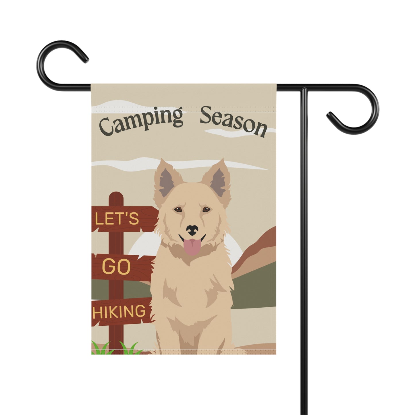 Mudi Dog Camping Garden Flag