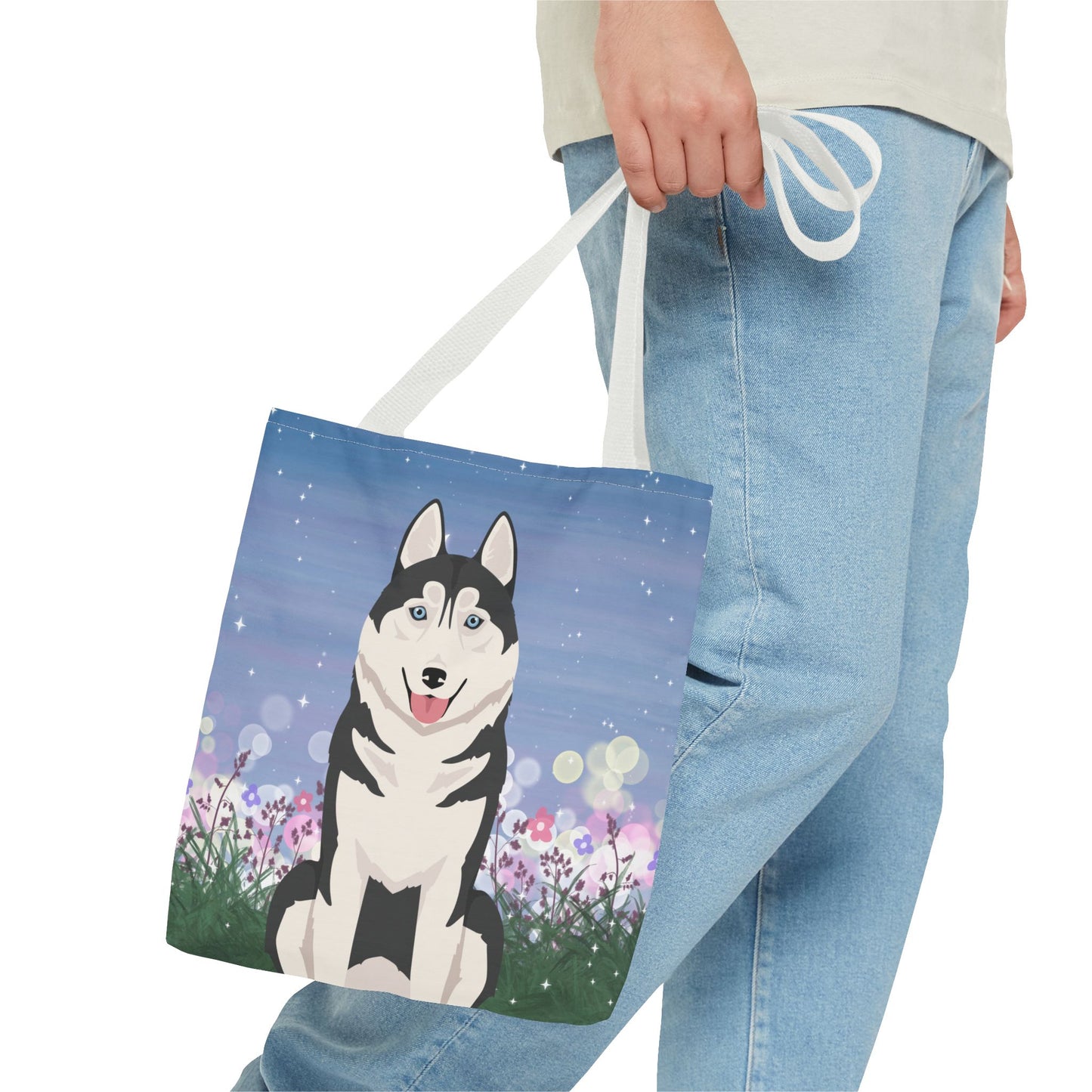 Siberian Husky Dog Tote Bag 13x13