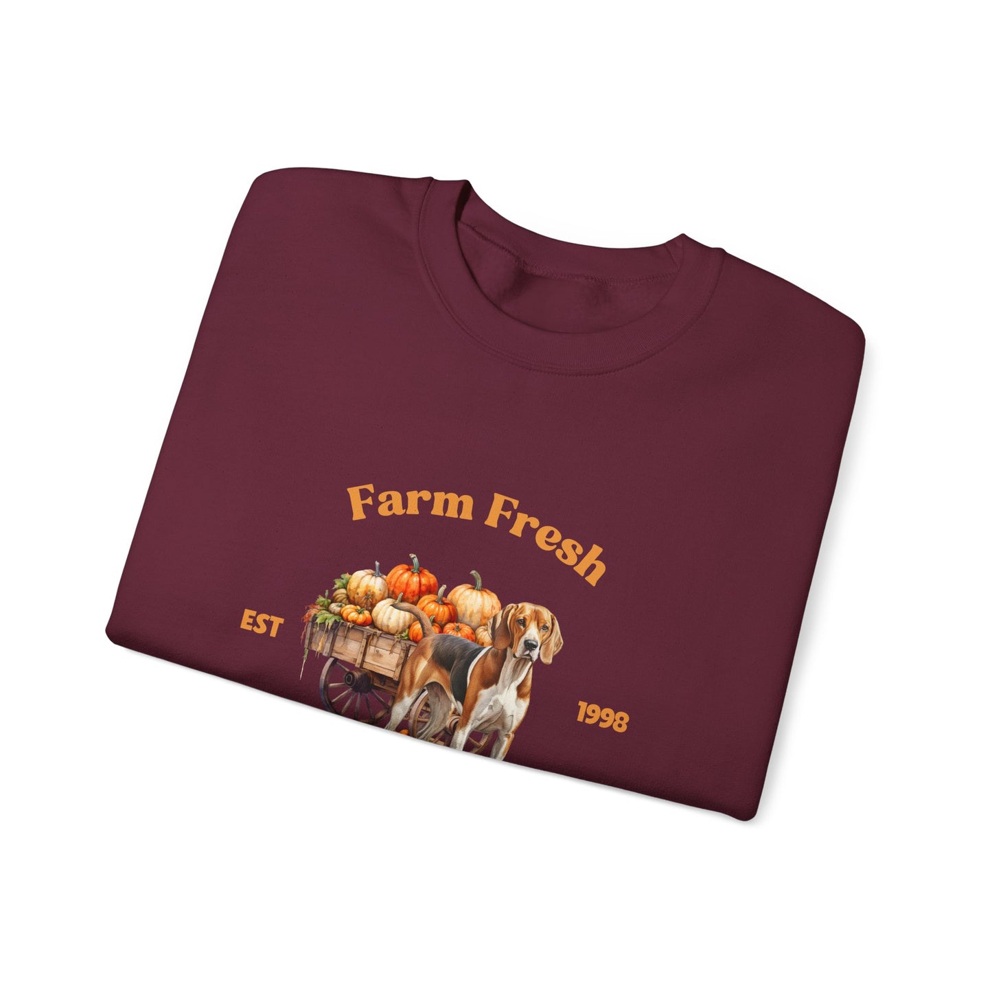 American Foxhound Dog Fall Unisex Heavy Blend Crewneck Sweatshirt
