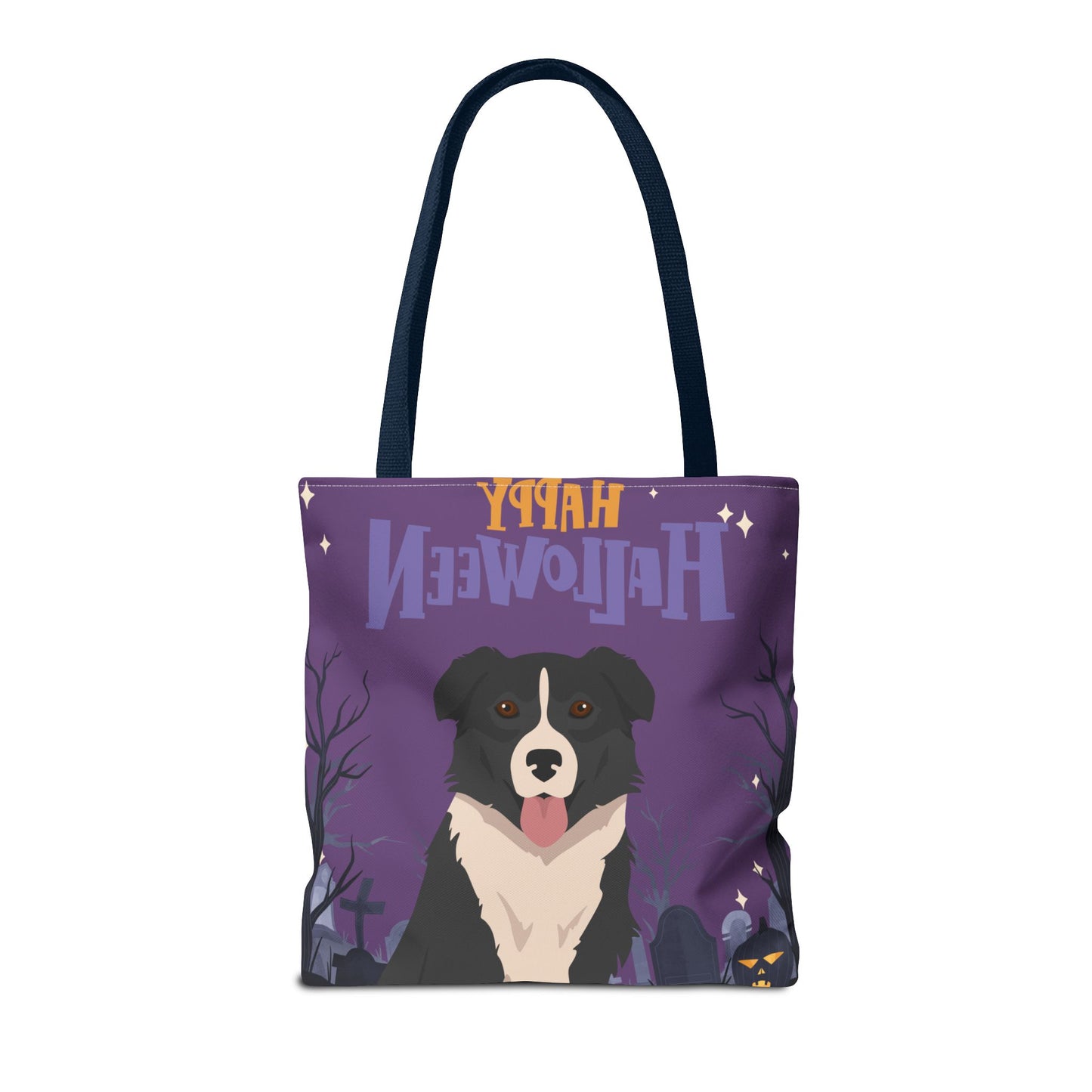 English Shepherd Dog Happy Halloween Tote Bag 16x16