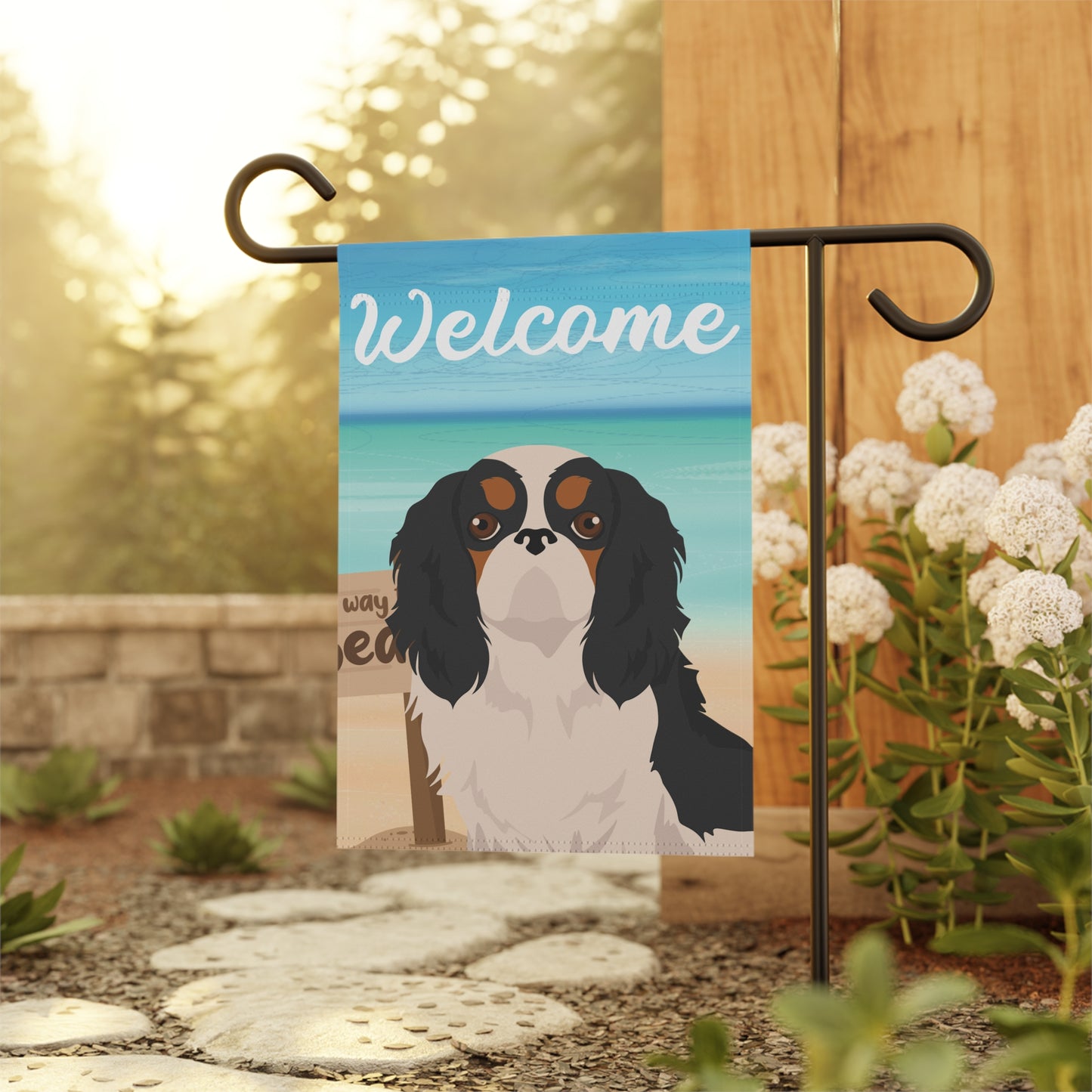 English Toy Dog Garden Flag