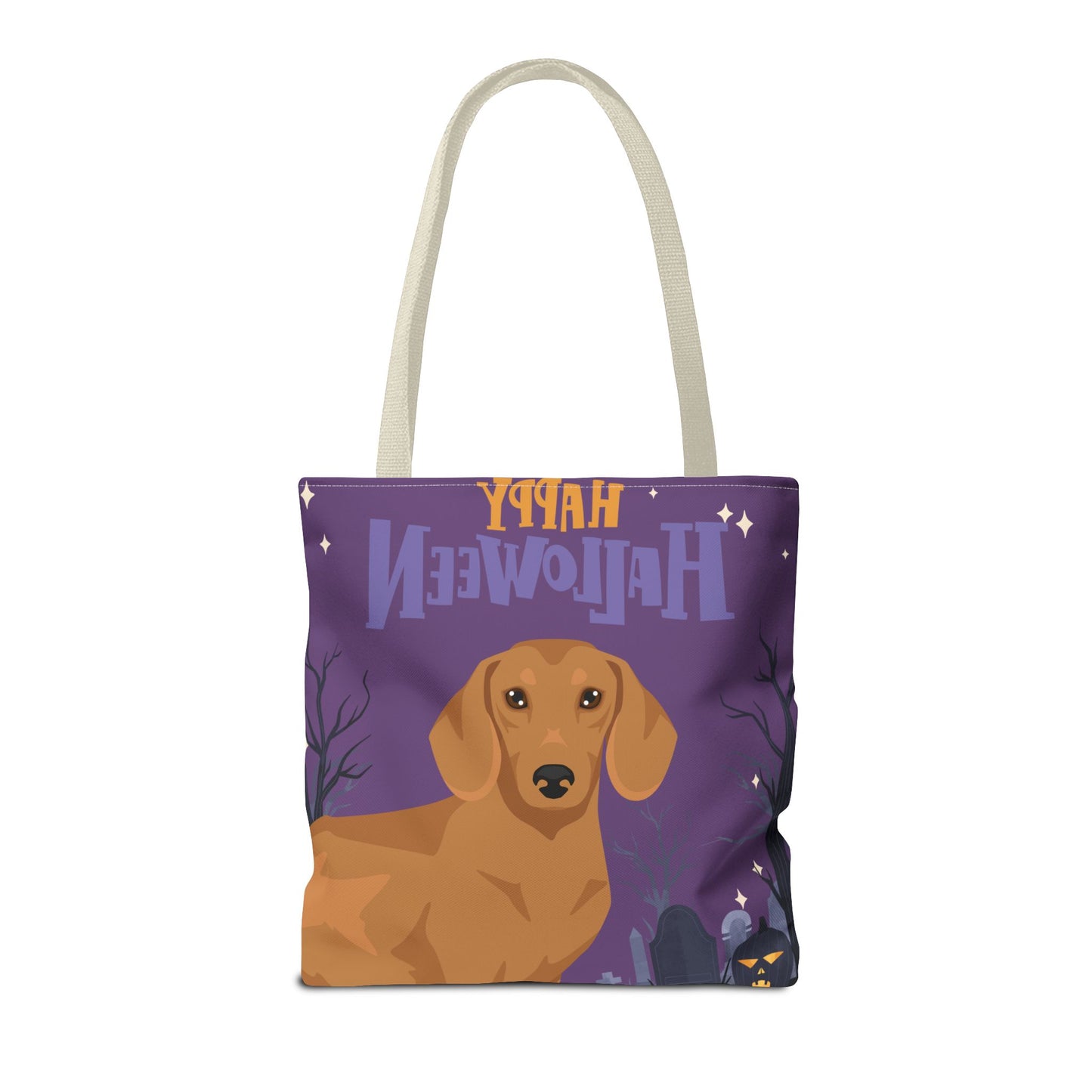 Dachshund Dog Happy Halloween Tote Bag 16x16