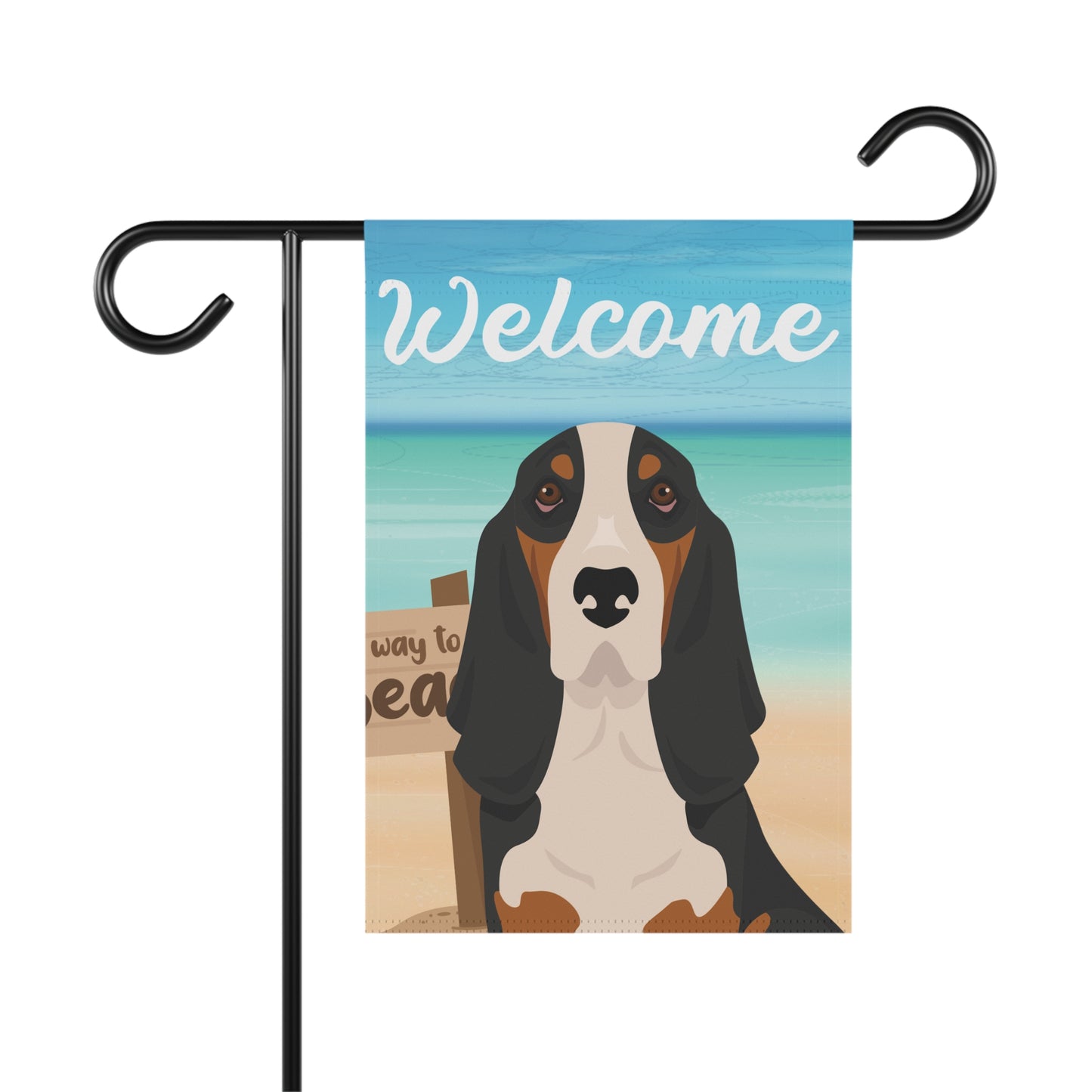 Basset Hound Dog Garden Flag