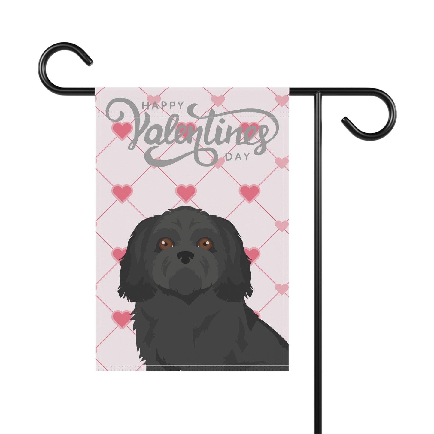 Shih Tzu Dog Valentines Day Garden Flag