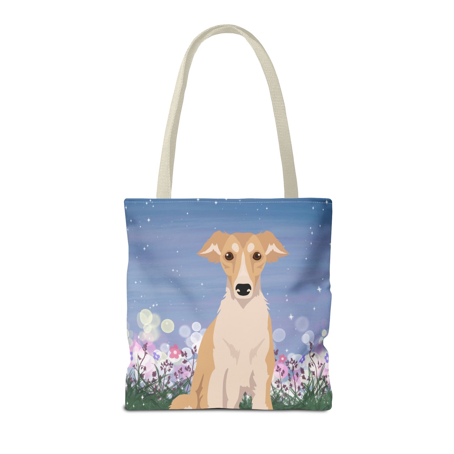Silken Windhound Dog Tote Bag 16x16
