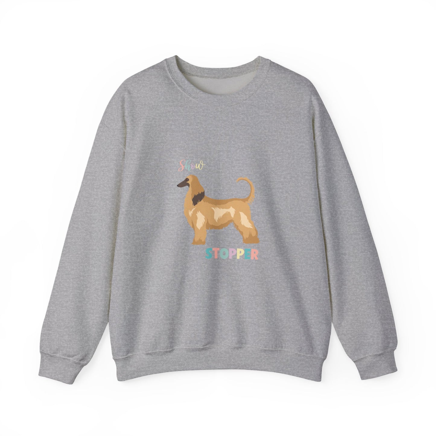 Afghan Hound Dog Unisex Heavy Blend Crewneck Sweatshirt