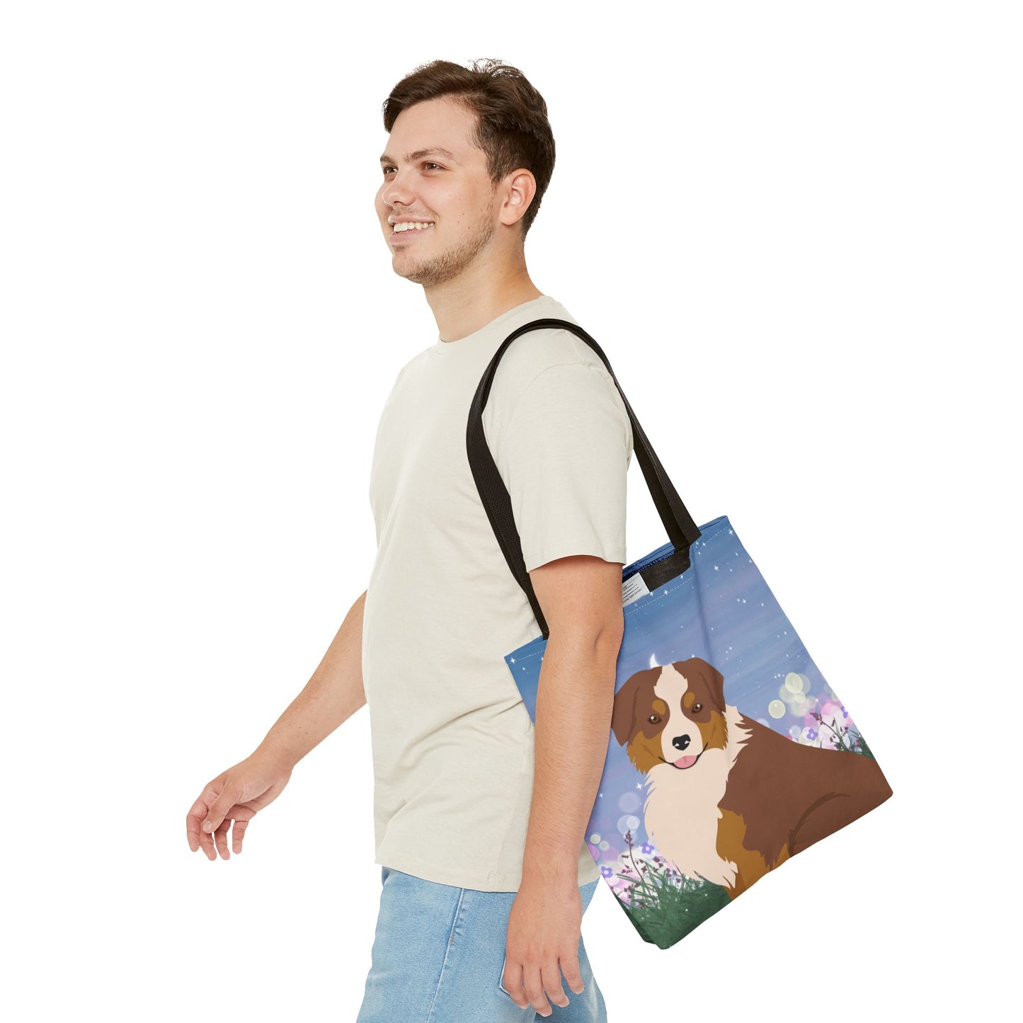 Miniature American Shepherd Dog Tote Bag 16x16