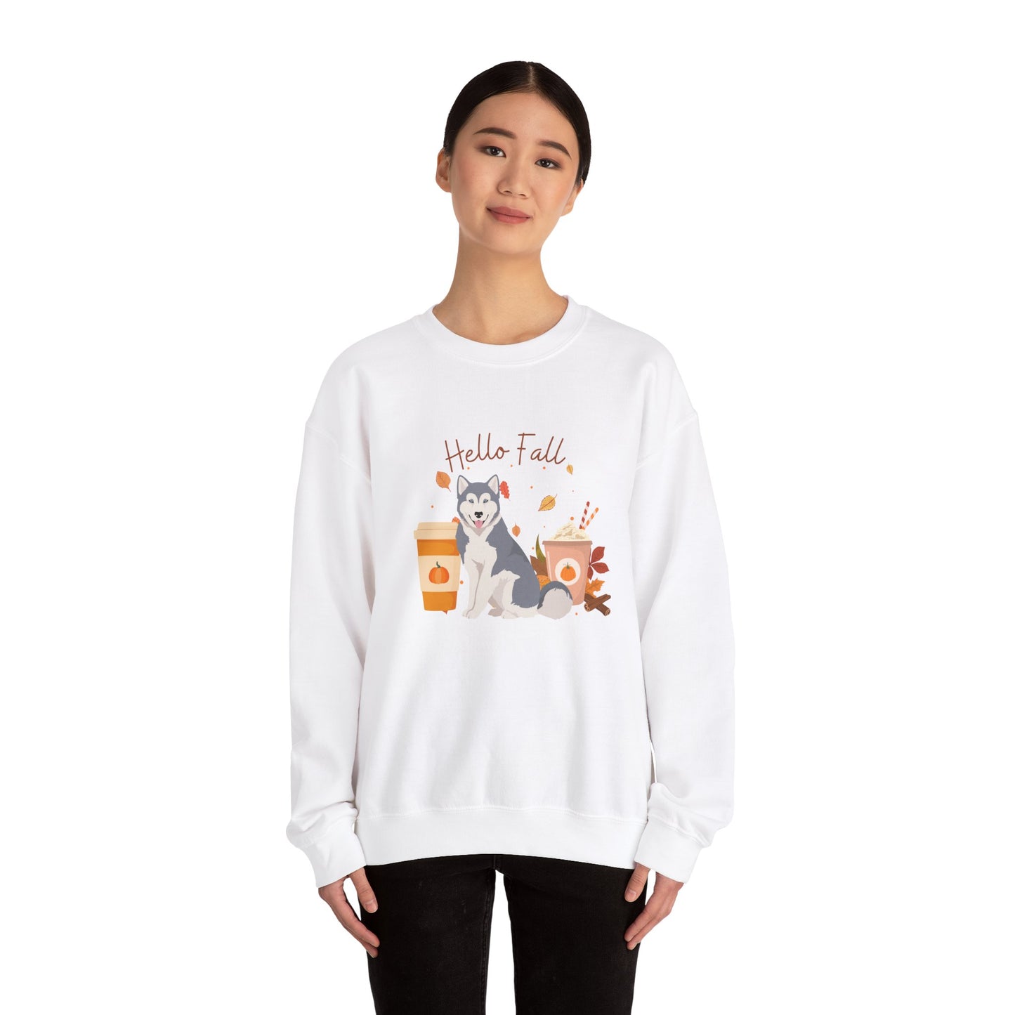 Copy of Copy of Copy of Canadian Inuit Dog Fall Halloween Unisex Heavy Blend Crewneck Sweatshirt