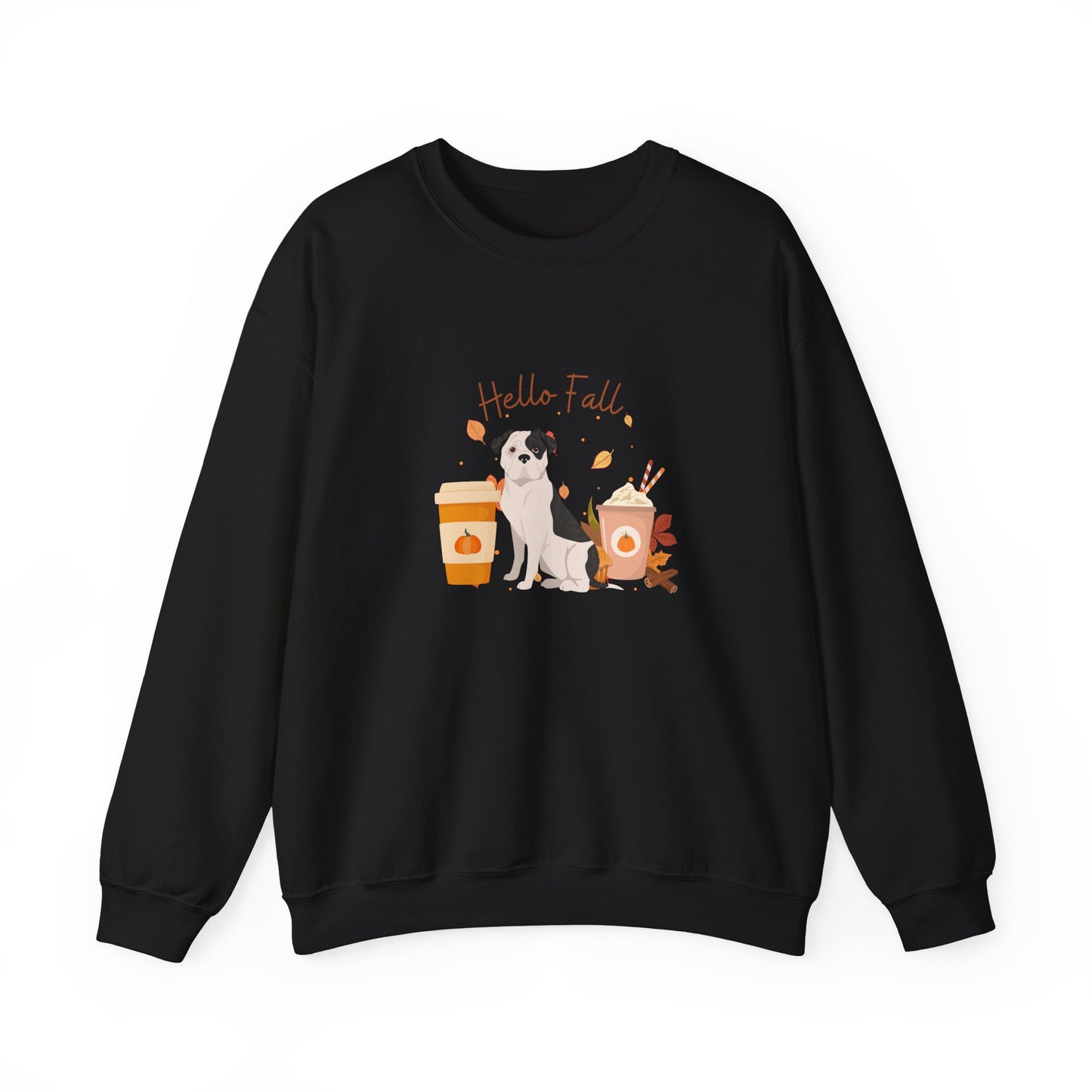 American Bulldog Dog Fall Unisex Heavy Blend Crewneck Sweatshirt
