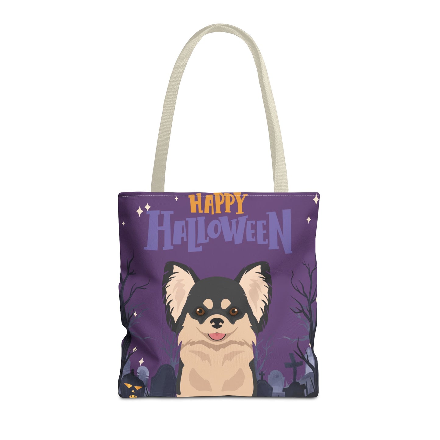 Chihuahua Dog Happy Halloween Tote Bag 16x16