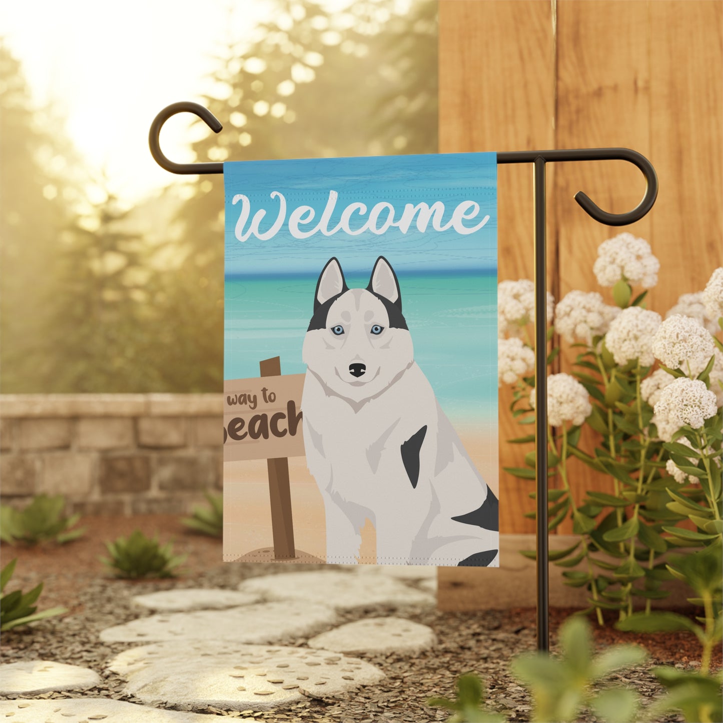 Siberian Husky Dog Garden Flag