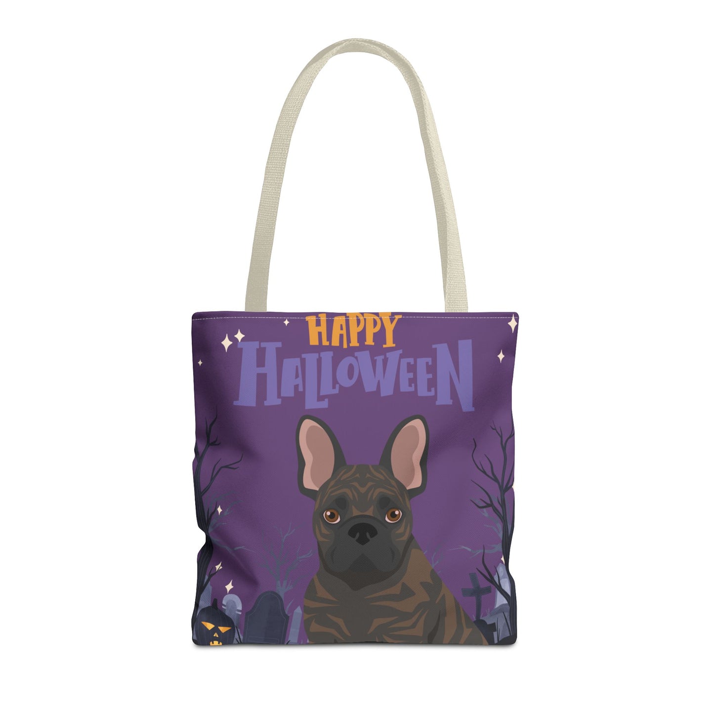 French Bulldog Dog Happy Halloween Tote Bag 16x16