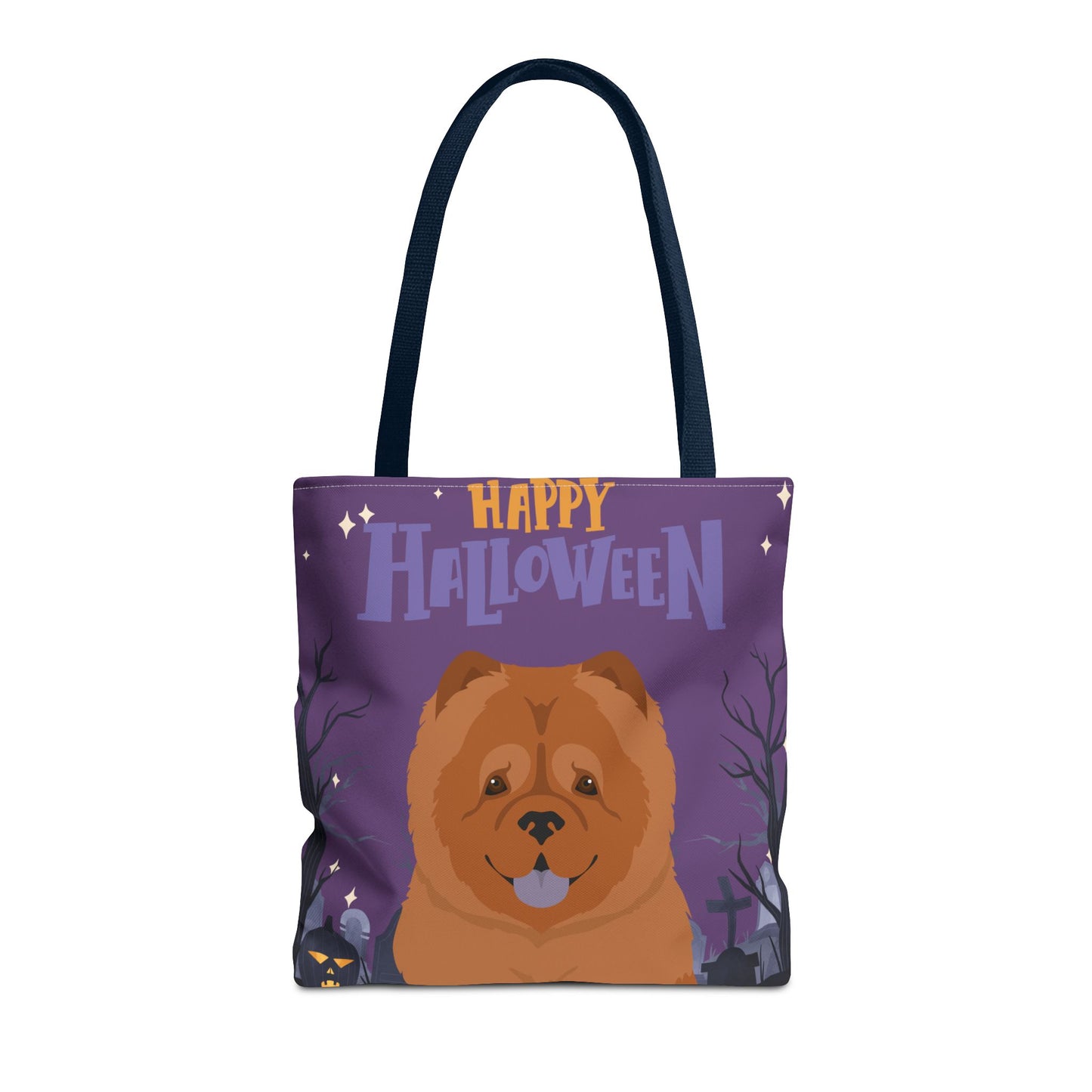 Chow Chow Dog Happy Halloween Tote Bag 16x16