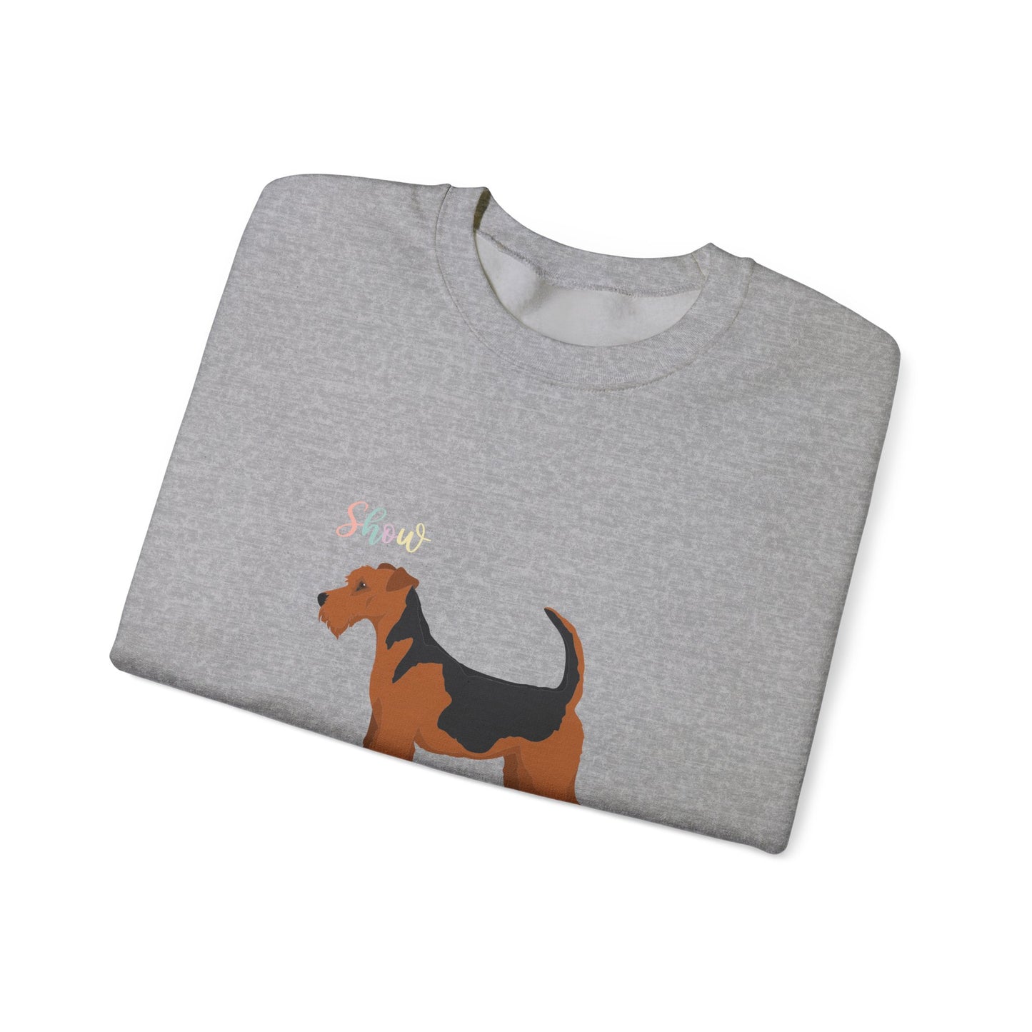Airdale Terrier Dog Unisex Heavy Blend Crewneck Sweatshirt