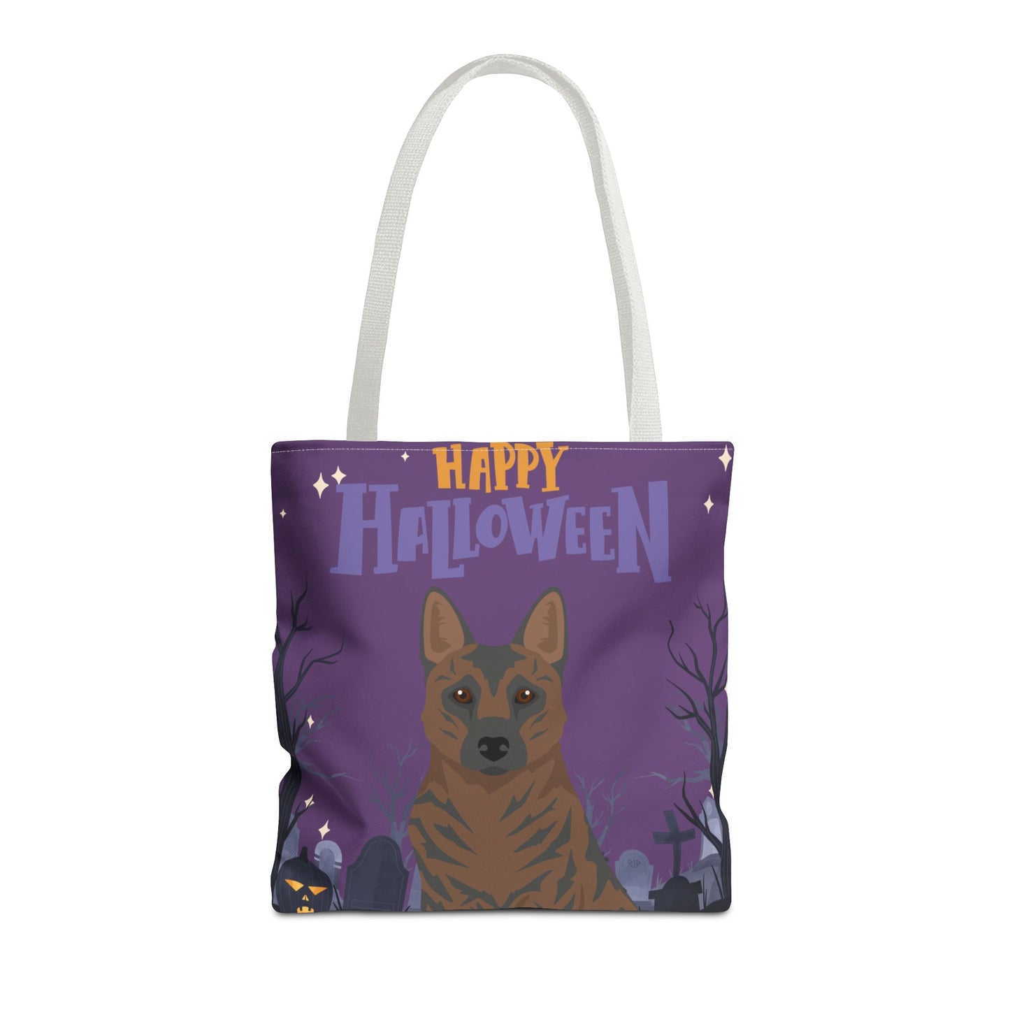 Kai Ken Dog Happy Halloween Tote Bag 16x16