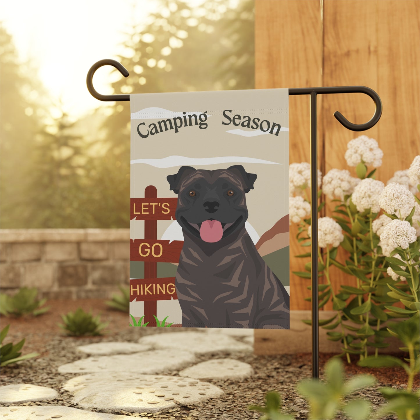 Staffordshire Bull Terrier Dog Camping Garden Flag