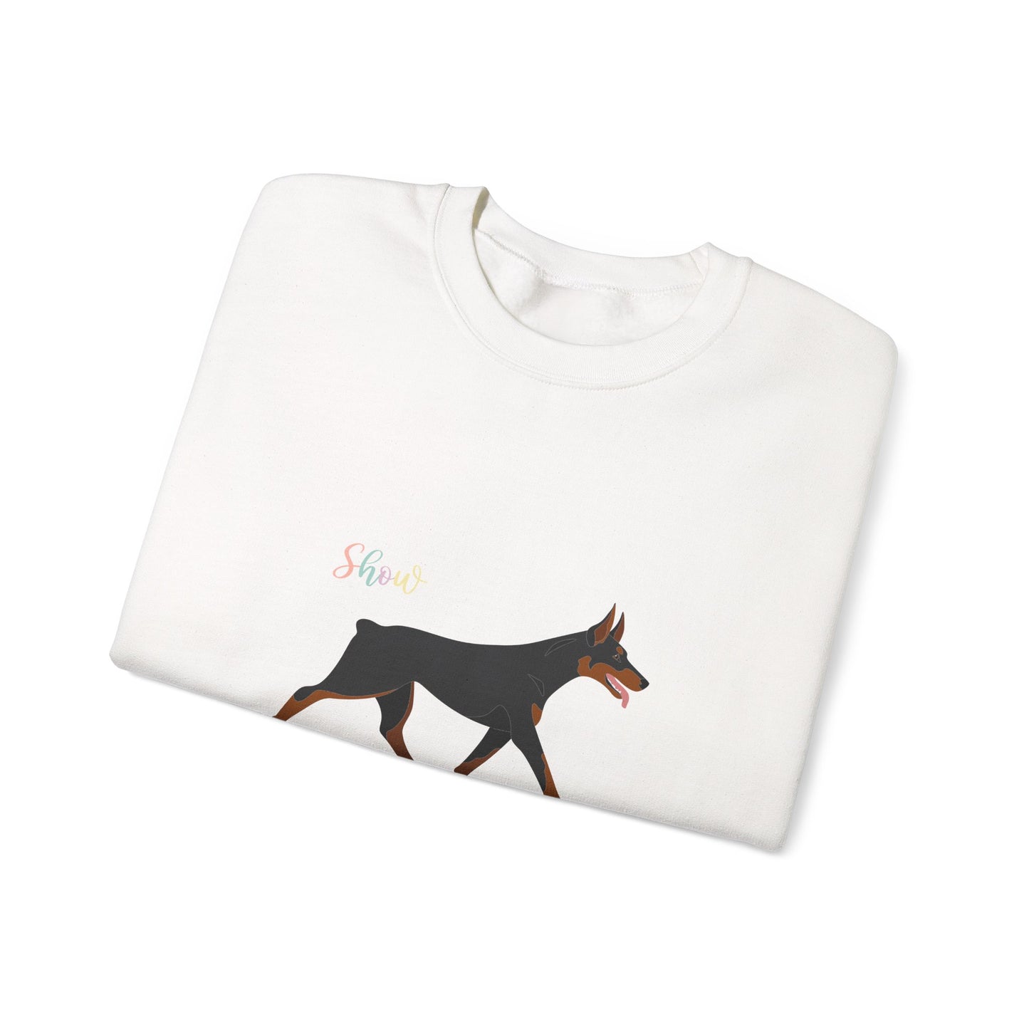 Doberman Pinscher Dog Unisex Heavy Blend Crewneck Sweatshirt