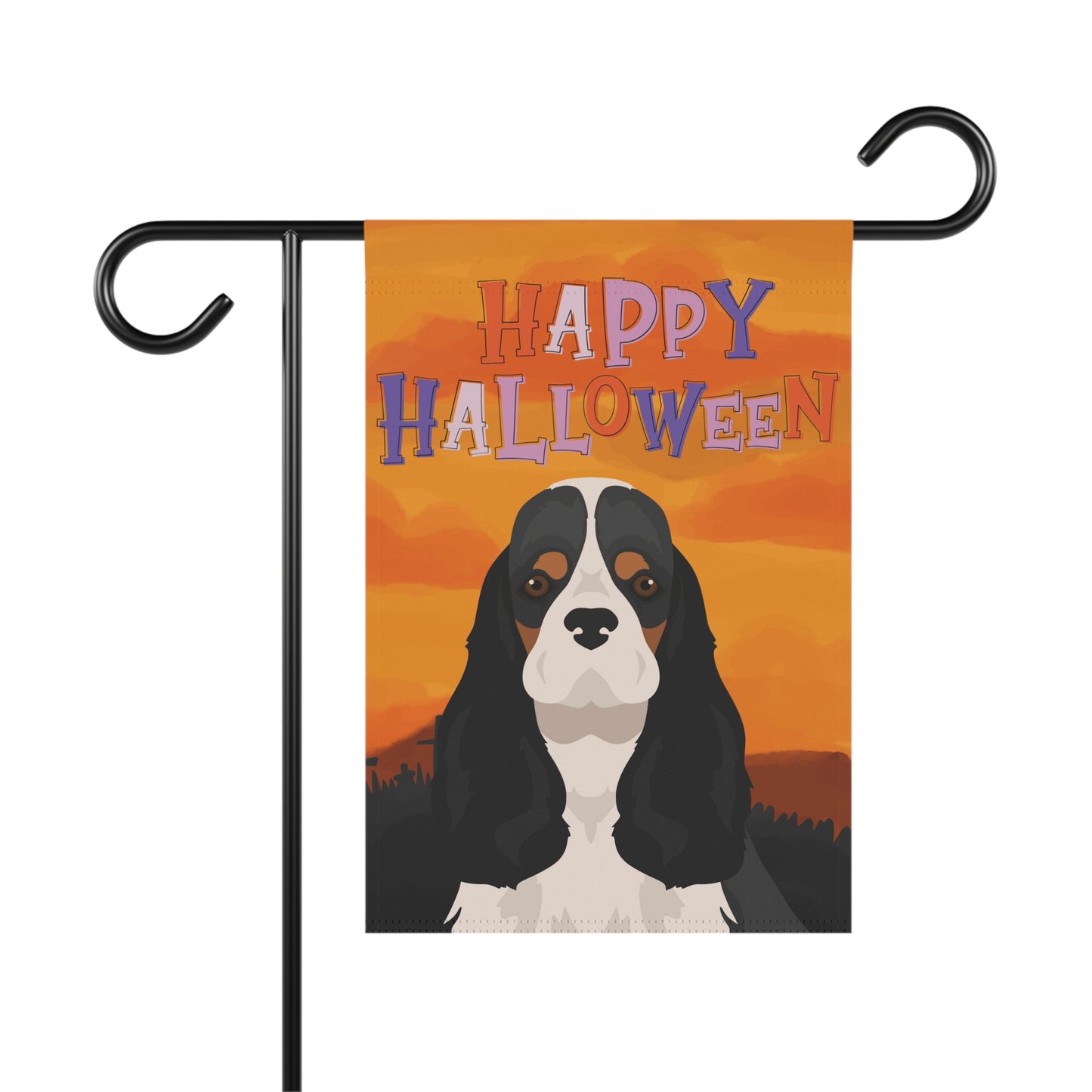 Cocker Spaniel Dog Halloween Garden Flag