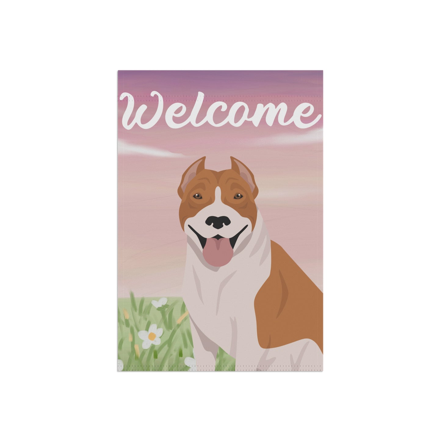 Pit Bull Dog Welcome Garden Flag