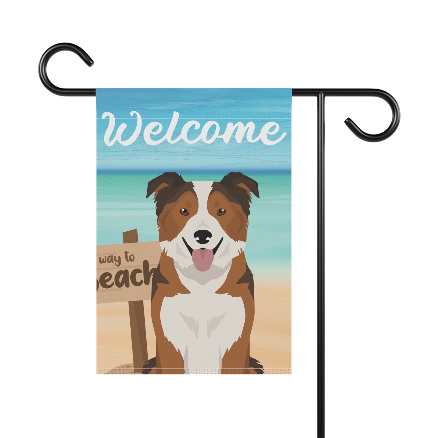 Border Collie Dog Garden Flag