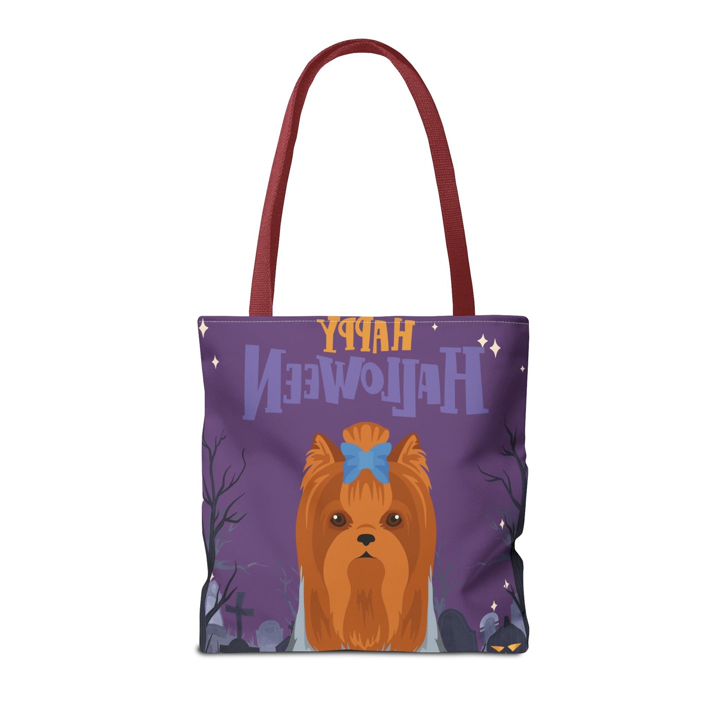 Yorkshire Terrier Dog Happy Halloween Tote Bag 16x16