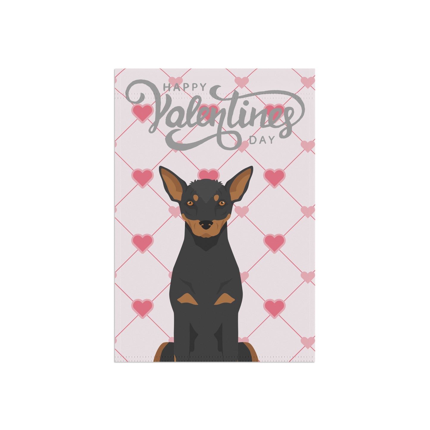 Xoloitzcuintli Dog Valentines Day Garden Flag