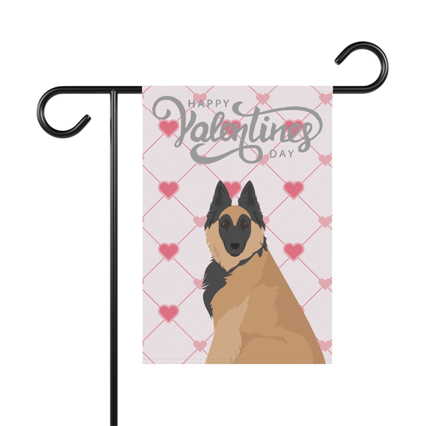Belgian Tervuren Dog Valentines Day Garden Flag