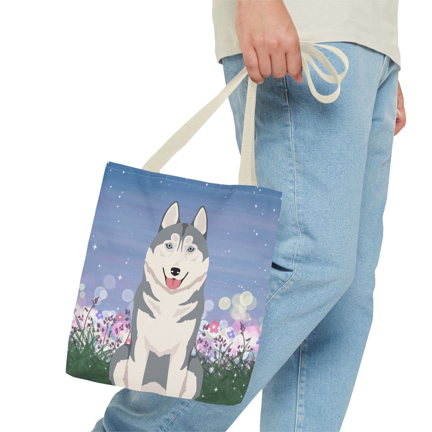Siberian Husky Dog Tote Bag 13x13