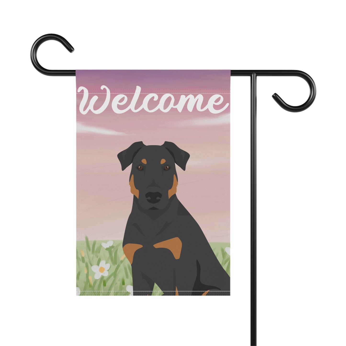 Beauceron Dog Welcome Garden Flag