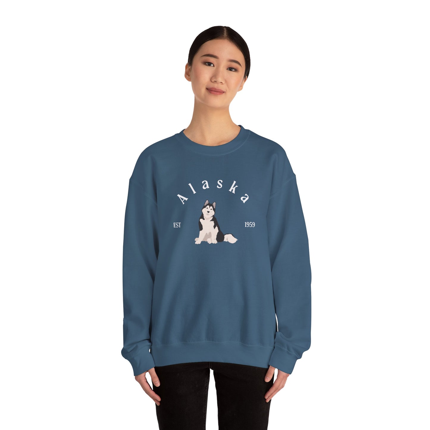 Alaskan Malamute State Dogs Unisex Heavy Blend Crewneck Sweatshirt