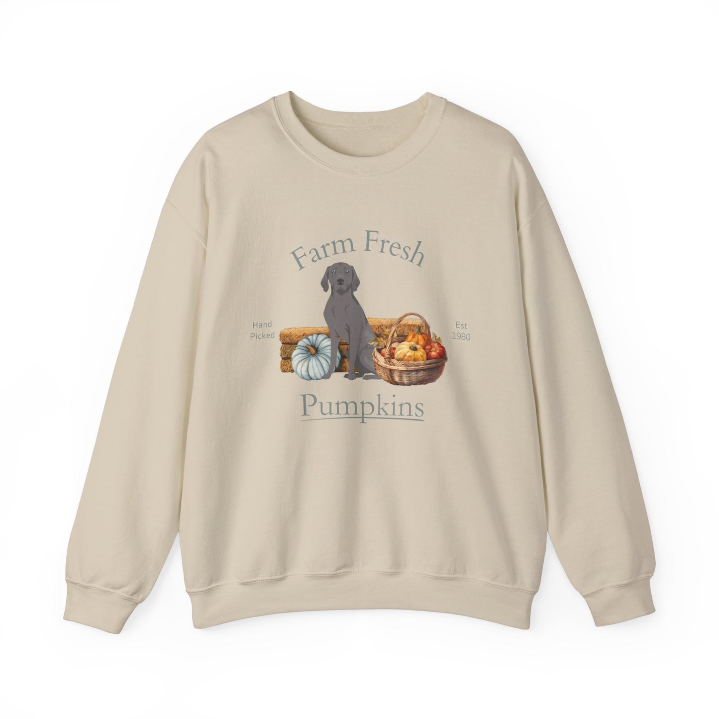 Weimaraner Dog Fall Halloween Unisex Heavy Blend Crewneck Sweatshirt