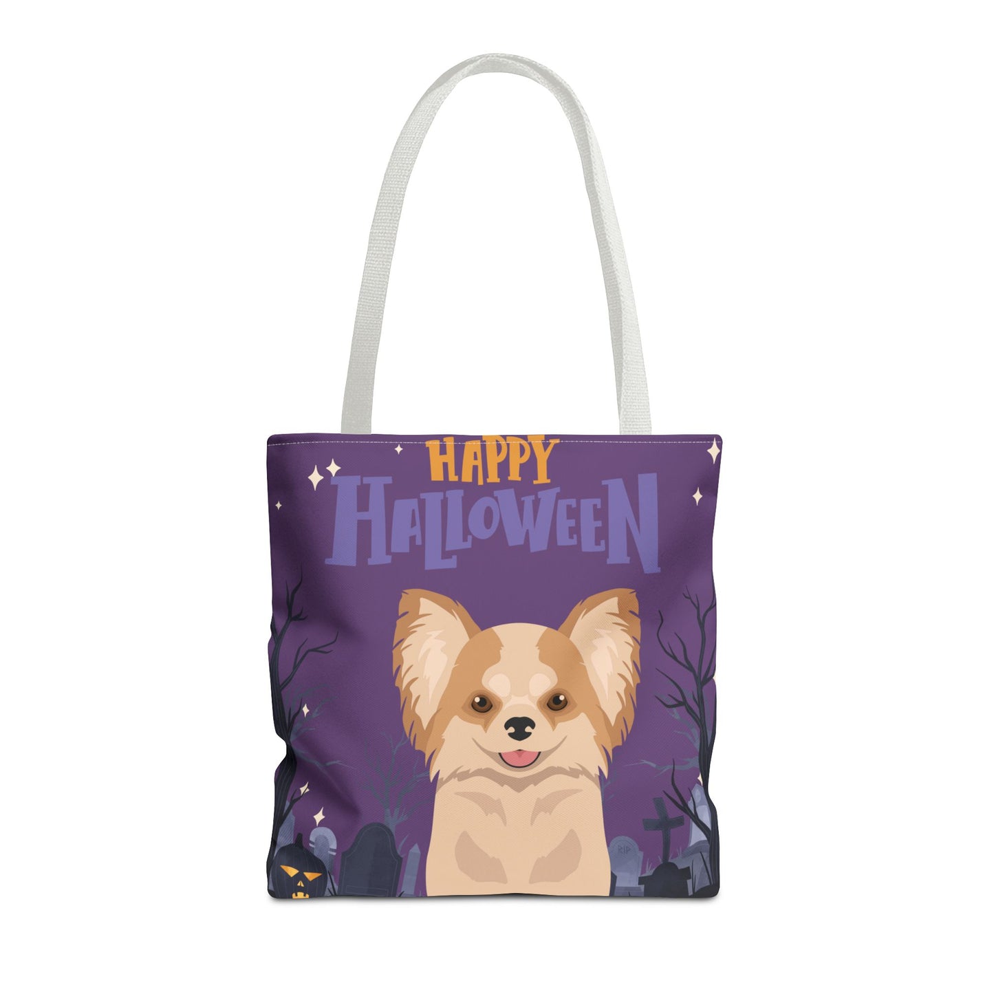 Chihuahua Dog Happy Halloween Tote Bag 16x16